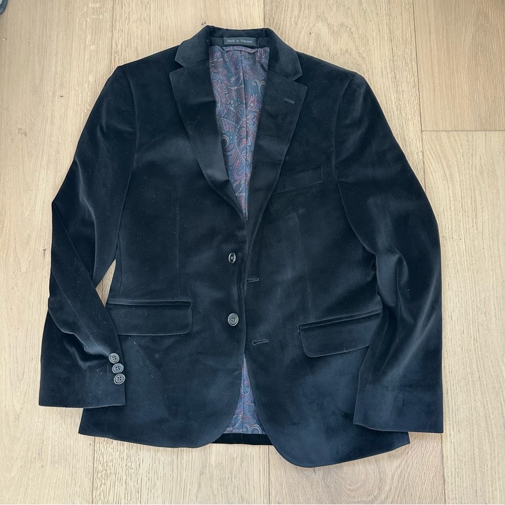 Lauren Ralph Lauren Elegant Black Velvet Blazer